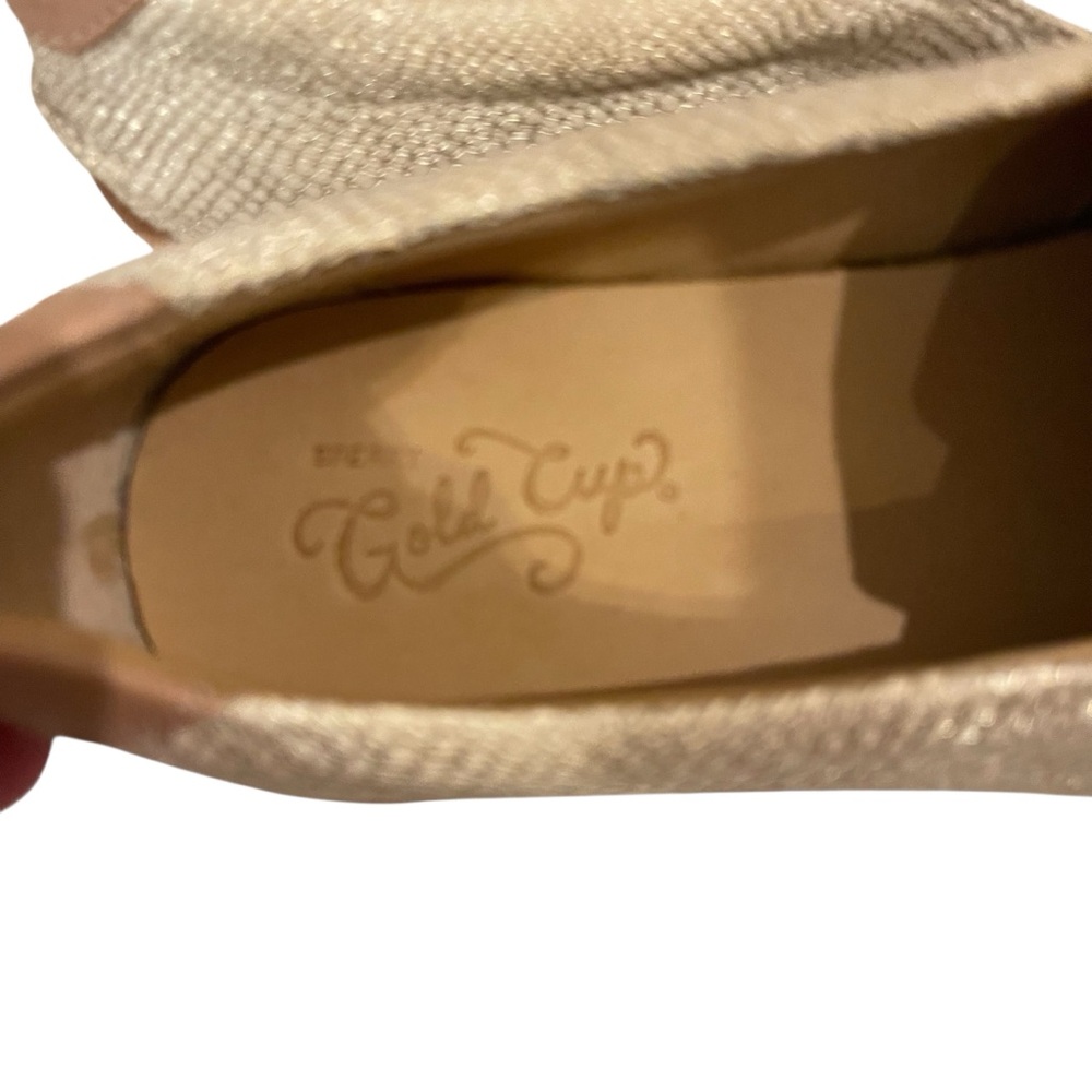 Women's SPERRY Gold Cup Gold Slip Ons Reptile Sneakers Shoes - Picture 5 of 7
